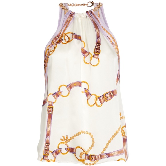 L'AGENCE Tillie Chain Sleeveless Blouse - Picture 5 of 5